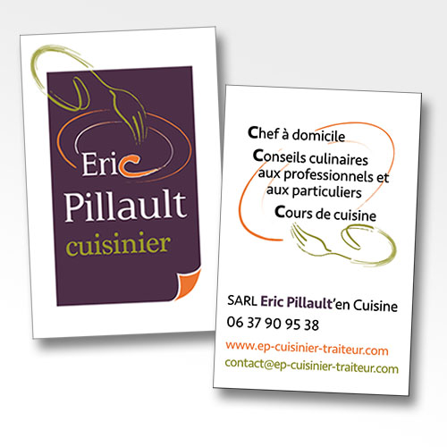 Eric Pillault'en Cuisine carte de visite