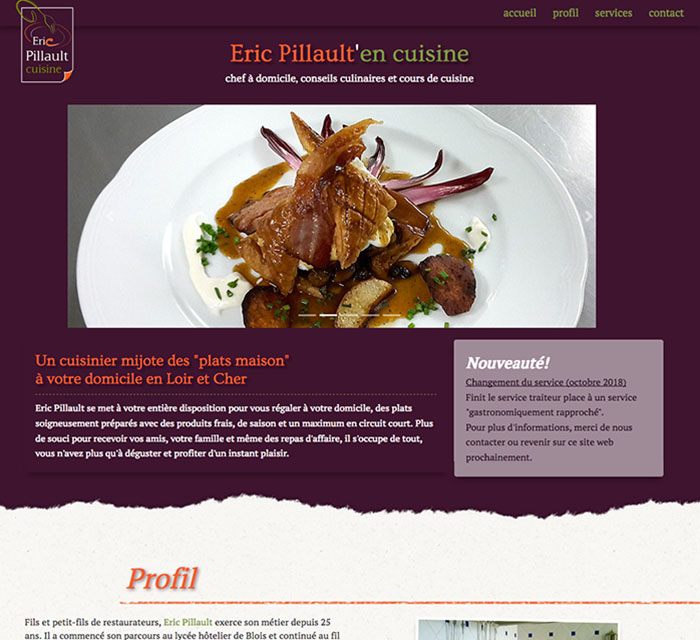Eric Pillault'en Cuisine site web
